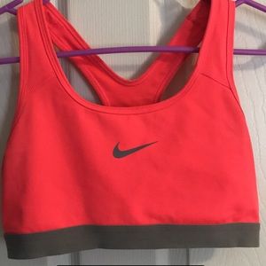 Nike hot pink sports bra